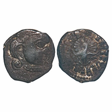 Gupta Empire, Skandagupta (c. 455-480 AD), Madhyadehsa type, Silver Drachma, 2.19g, 15.44x