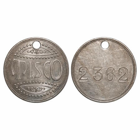 Tata Iron & Steel Company, CuNi, 10.48g, TISCO, Token 2362. Uncirculated, Scarce.