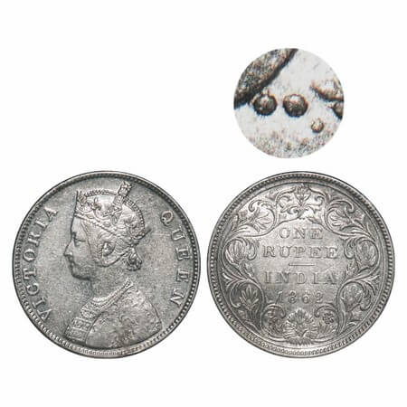 Victoria Queen, Silver, Rupee, 1862, Bombay Mint, B/II/3/0. F. Prid Unlisted. GK 293. Abou