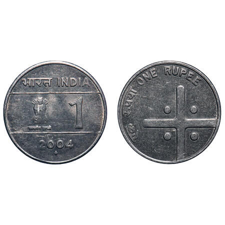 1 Rupee, 2004, FSS, Mumbai Mint, Extremely Fine+, Scarce.