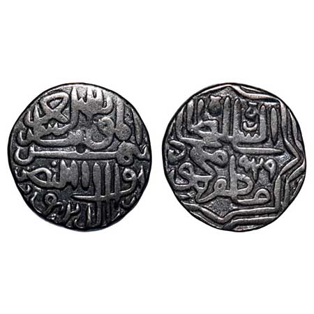 Gujarat Sultanate, Silver Tanka, 6.96g (64 rati), Shams al-din Muzaffar III (AH 968-980 / 