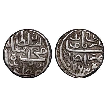 Malwa Sultanate, Silver Tanka, 7.12g, struck INO Muhammad (Bin Muzaffar) (AH 962-964 / 155