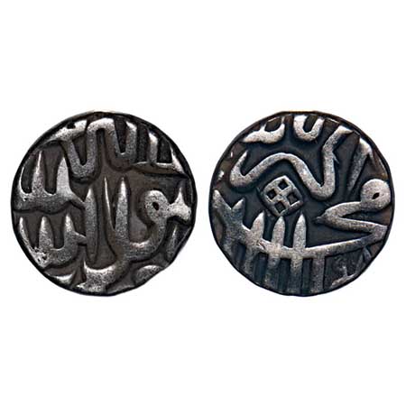 Akbar (AH 963-1014/1556-1605 AD), Silver Reduced Tanka, 6.92g, without mint name, AH 978x,