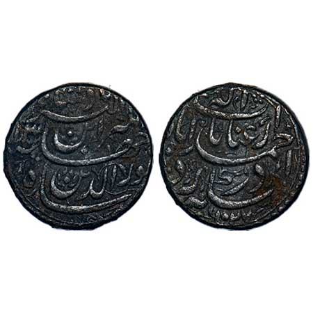 Jahangir, Silver Rupee, 11.24g, Ahmadabad Mint, AH 1027/13 RY, Inayat Couplet. KM 149.4. T