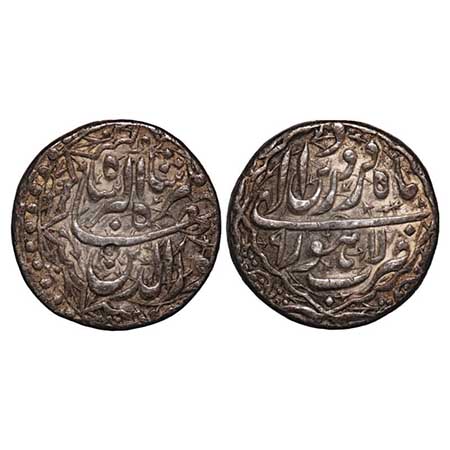 Jahangir (AH 1014-1037/1605-1627 AD), Silver Rupee, 11.35g Lahore Mint, Ilahi Month Farwar