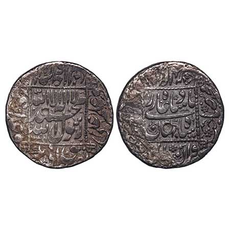 Shah Jahan I (AH 1037-1068 / 1628-1658 AD), Silver Rupee, 11.06g, Broad flan 24.2mm, Akbar