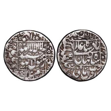 Shah Jahan I, Silver Rupee, 11.36g, Burhanpur Mint, AH 1042/5 RY, square area type, with K