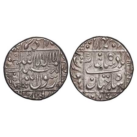 Shah Jahan I, (AH 1037-1068 /1628-1658 AD) Silver Rupee, 11.39g, Surat Mint completely vis