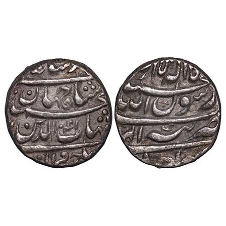 Shah Jahan I (AH 1037-1068 / 1628-1658 AD), Silver Rupee, 11.48g, Tatta Mint, AH 1041/4 RY