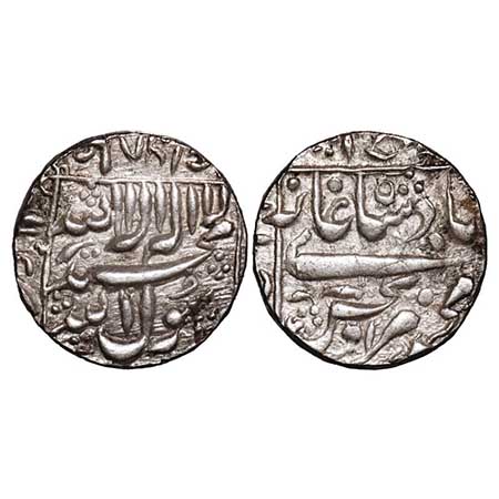 Murad Bakhsh, Silver ½ Rupee, 5.88g, Ahmedabad Mint, AH 1068. mint in left margin KM 270.1