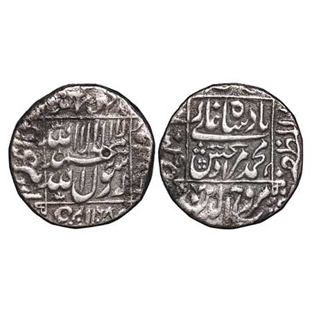 Murad Bakhsh, Silver Rupee, 11.52g, Khambayat Mint, AH 1068/Ahd (1) RY. KM A272.2. Toned A