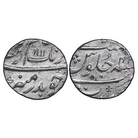 Aurangzeb, Silver ½ Rupee, 5.62g, Surat Mint, AH 1111/43 RY. KM 294.6. Very Fine+, Scarce.