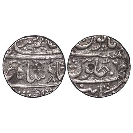 Alamgir II , Silver Rupee, 11.25g, Khambayat Mint, AH (1173)/6 RY. KM 460.31. Very Fine, V