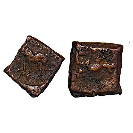 Post Mauryan, Marathwada - Vidarbha region, (c.150 - 100 BC), Copper Unit, 1.41gm, 11.31x1
