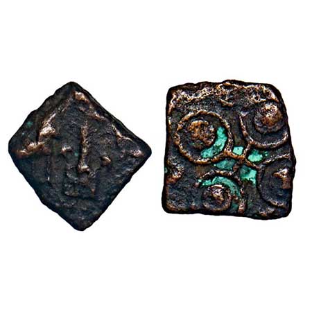 Post Mauryan, Vidarbha region (c.200 - 150 BC), Uninscribed Copper Unit, 1.03gm, 12.30x11.