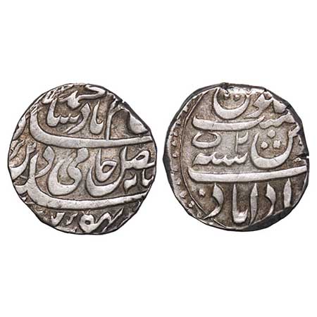 Rohilkhand, Silver Rupee, 11.23g, Muradabad Mint, Nawab Dunde Khan Bahadur (AH 1166 - 1187