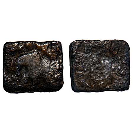 Post-Mauryan, Ayodhya Region, Sivadatta (legend partly visible), Cast Copper, 11.53gm, 13.