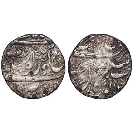 Sikh Empire, Copper Rupee, 10.83g, Sikhs (Misls), Gulab Singh (VS 1839-1857, 1782-1800 AD)