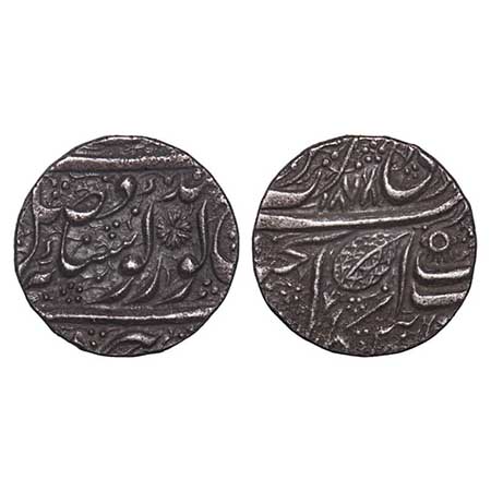 Sikh Empire, Silver Rupee, 10.93g, Ranjit Singh (VS 1856 - 1896 / 1799 - 1839 AD), Sri Amr