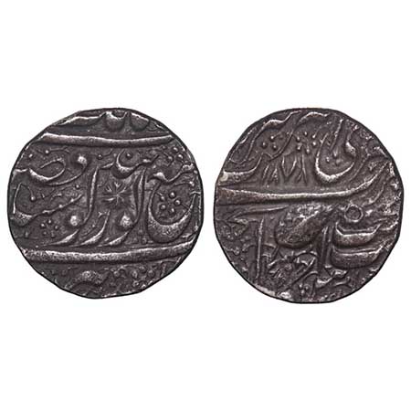 Sikh Empire, Silver Rupee, 10.97g, Ranjit Singh (VS 1856-1896/1799-1839AD), Completely Vis