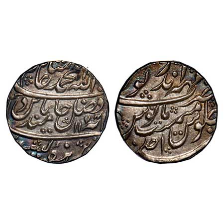 Bharatpur, Silver Rupee, 11.31g, Early issue, INO Shah Alam II, Mahindrapur Mint, AH 1174/