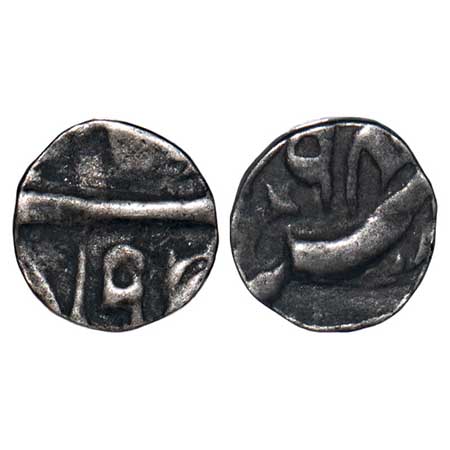 Bhopal, Silver 1/16 Rupee, Nawab Hayat Mohammad Khan ( 1777-1808 AD), (Daulatgarh) Mint, I