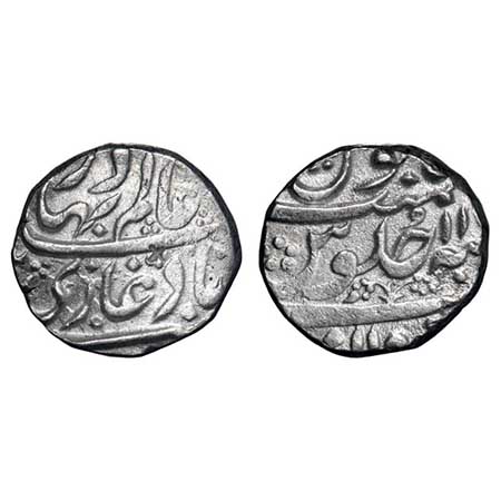 Hyderabad Feudatories - Gadwal, Silver Rupee, 11.25g, Local Rajas issue, INO Shah Alam II,