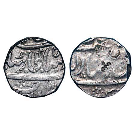 Hyderabad Feudatories - Narayanpett, Silver Rupee, 11.15g, Dilshadabad Mint, AH (1186), IN