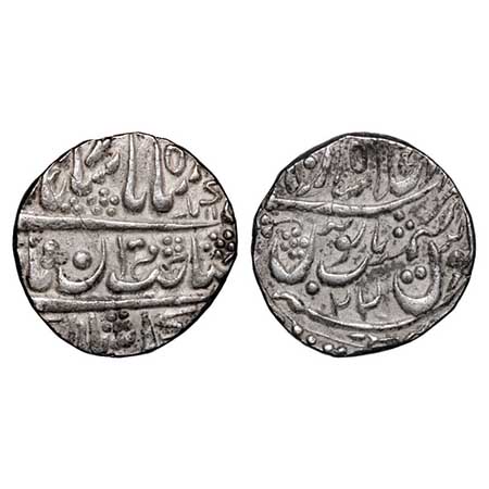 Jaisalmir, Silver Rupee, 11.28g, Ranjit Singh (AH 1263-1281/1846-1864 AD), Akhey Shahi, IN