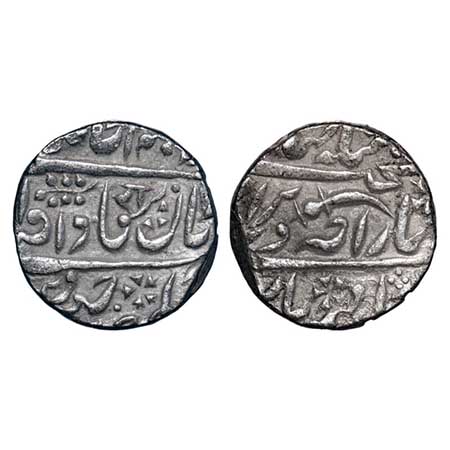 Jodhpur, Silver Rupee, 11.17g, Takht Singh (1843-1873 AD), Dar ul Masur Jodhpur Mint, INO 