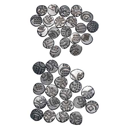 Travancore, Silver Chukram, 0.38g, (20 Coins), Anizham Thirunal Marthanda Varma (ME 904-93
