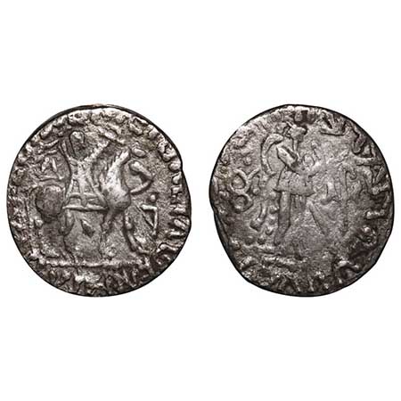 Indo Scythian, Apracha Rajas of Bajaur, Vijayamitra, (12 BC to 20 AD), Silver Tetradrachm,