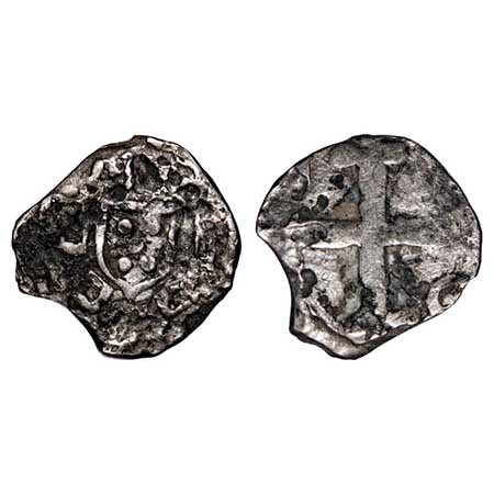 Indo Portuguese, Silver 1/2 Pardau (150 Reis), 2.30g, D.Maria I (1788-1799 AD), Diu issue,