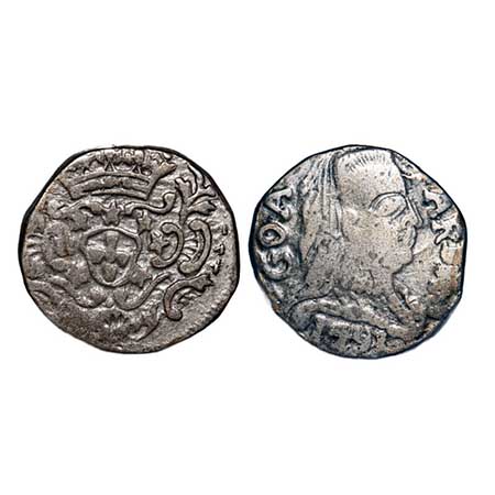 Indo Portuguese, Silver Pardau (300 Reis), 5.40g, D. Maria I (1788-1807 AD), Goa issue, 17