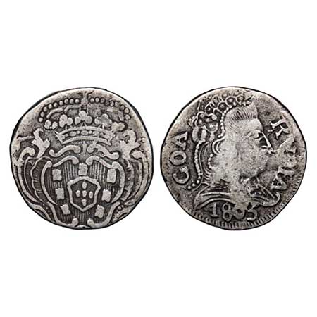 Indo Portuguese, Silver Rupia (600 Reis), 10.81g, D.Maria I (1788-1799 AD), Goa issue, 180