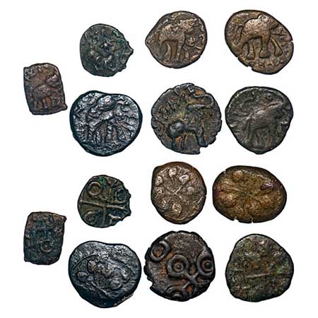 Satavahanas, Siri Satakarni, Nasik, Vidarbha and Paithan region, Copper & Potin Unit, (7 C