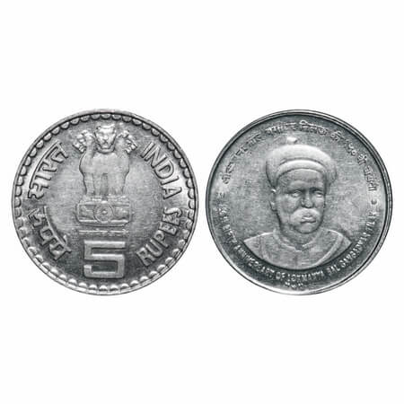 5 Rupees, 2007, FSS, 6.10g, 150 th Birth Anniversary of Lokmanya Gangadhar Tilak ki, Mumba