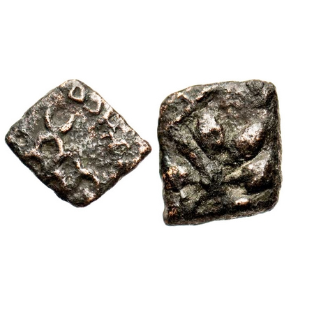 Maharathis of Satavahana Era, Vidarbha (150-200 AD), Copper Unit, 2.12g, Maharathi Talatha