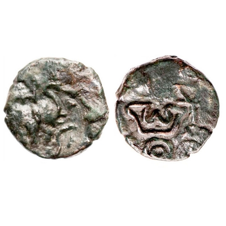 Pre Satavahanas, Vidrbha Region Sebaka (c.250 BC) Copper, 5.01g, 19.45x19.49, Obv: Elephan
