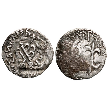 Western Kshatrapas, Nahapana, Kshaharata Family, c. 50 - 100 AD, Silver Drachma, 2.18g, co