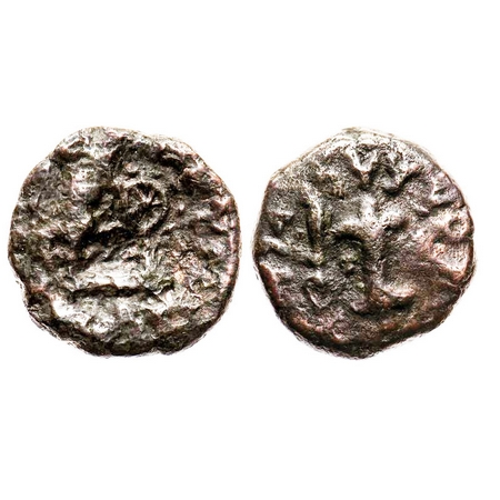 Western Kshatrapas, Kshaharata Dynasty, Bhumaka as Kshatrapa, c. 1 Century AD, Copper Unit