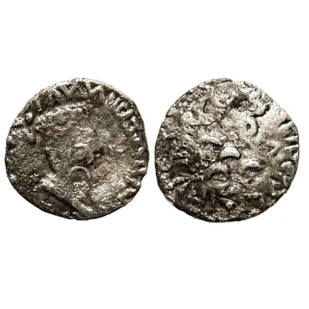 Western Kshatrapas, Nahapana, Kshaharata Dynasty, c. 50 - 100 AD, Silver, 2.18g, 16.27x16.