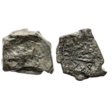 Western Kshatrapas, Jayadaman (1st century AD), Copper Unit, 3.20g, 15.10x17.19 mm, Obv: B