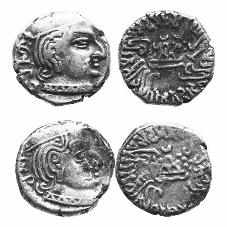 Western Kshatrapas, Damajadashri III, s/o Damsena (c. 249-256 AD), as Mahakshatrapa, SE 17