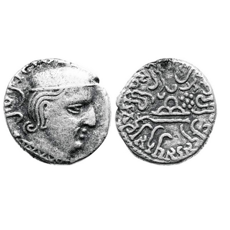 Western Kshatrapas, Rudrasen I, s/o rudrasimha (c.198-222 AD), as Mahakshatrapa, SE 134, S