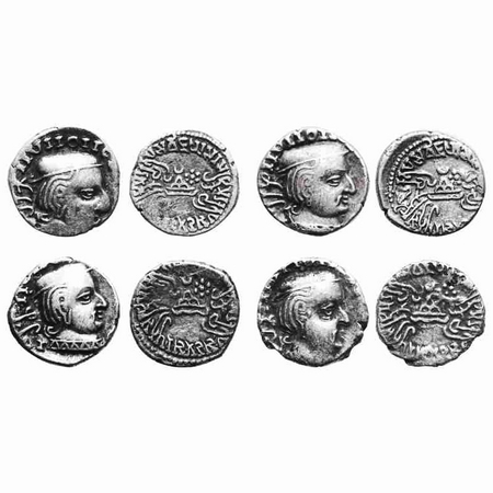 Western Kshatrapas, Vijayasena s/o Damsena (c. 238-239 AD), SE 164, 166, 171 & 172, Silver