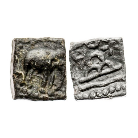 Western Kshatrapas, Kardamaka Dynasty, Damasena, 144 - 160 SE (222 - 238AD) undated type, 