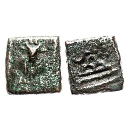 Western Kshatrapas, Kardamaka Dynasty, Damasena, 144 - 160 SE (222 - 238 AD), Potin Unit, 