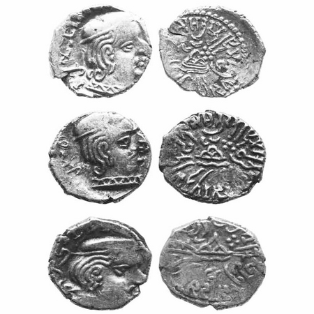 Western Kshatrapas, Kardamaka Family, Bhartrudaman, son of Rudrasena II, (276-282 AD), as 