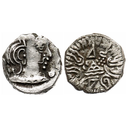 Western Kshtrapas, Swami Rudrasimha III As mahakshtrapa- ca.307-337 SE (ca385-415AD), Silv